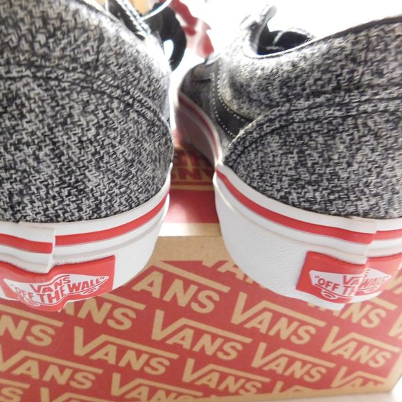 VANS WARD TEXTILE KIDS' SHOES Size 13 Black/White NEW - Picture 3 of 6